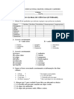 Avaliação de Ciências sobre Grupos de Plantas