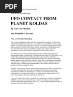 UFO Contact From Planet Koldas by Carl Von Vlierden & Wendelle Stevens