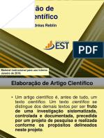 Elaboração de Artigo Científico: Prof. Dr. Iuri Andréas Reblin