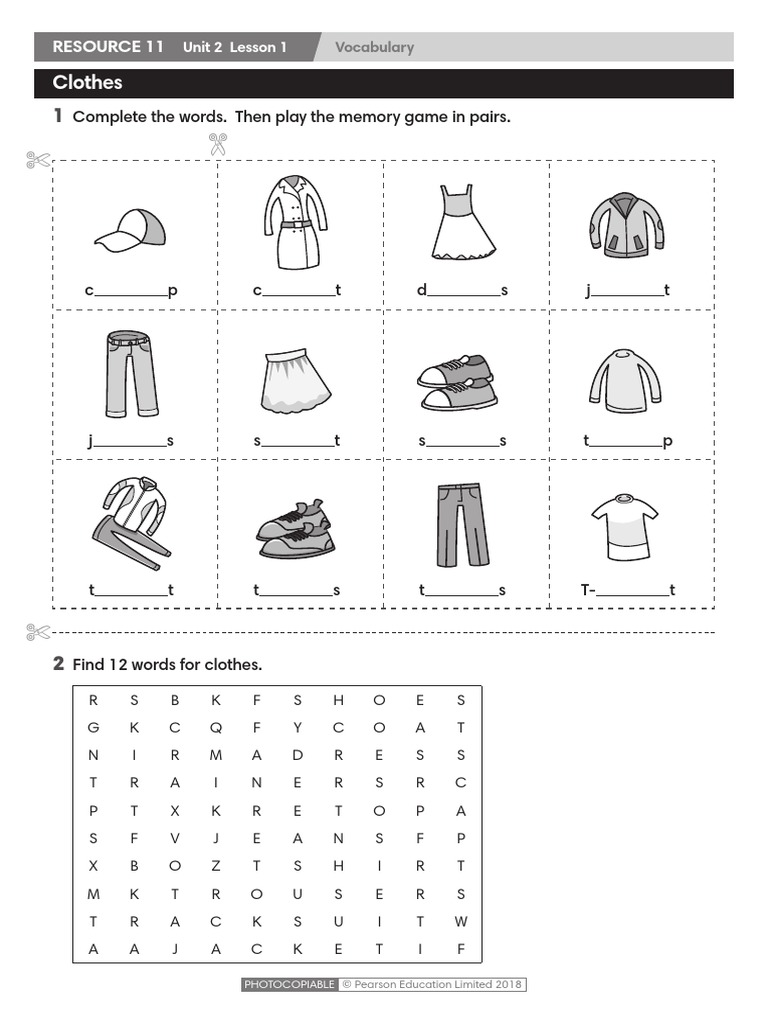 Wider World Starter TRB Resource 11 L2 1 | PDF