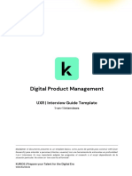 Digital Product Management: UXR - Interview Guide Template