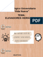 Tecnológico Universitario "Vida Nueva" Tema: Elevadores Hidráulico
