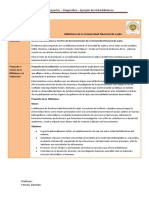 Diseño de Proyectos - Diagnóstico - Ejemplo de Ficha Biblioteca