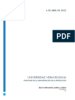 Funciones de la Administración de Producción: Planeación, Control y Optimización