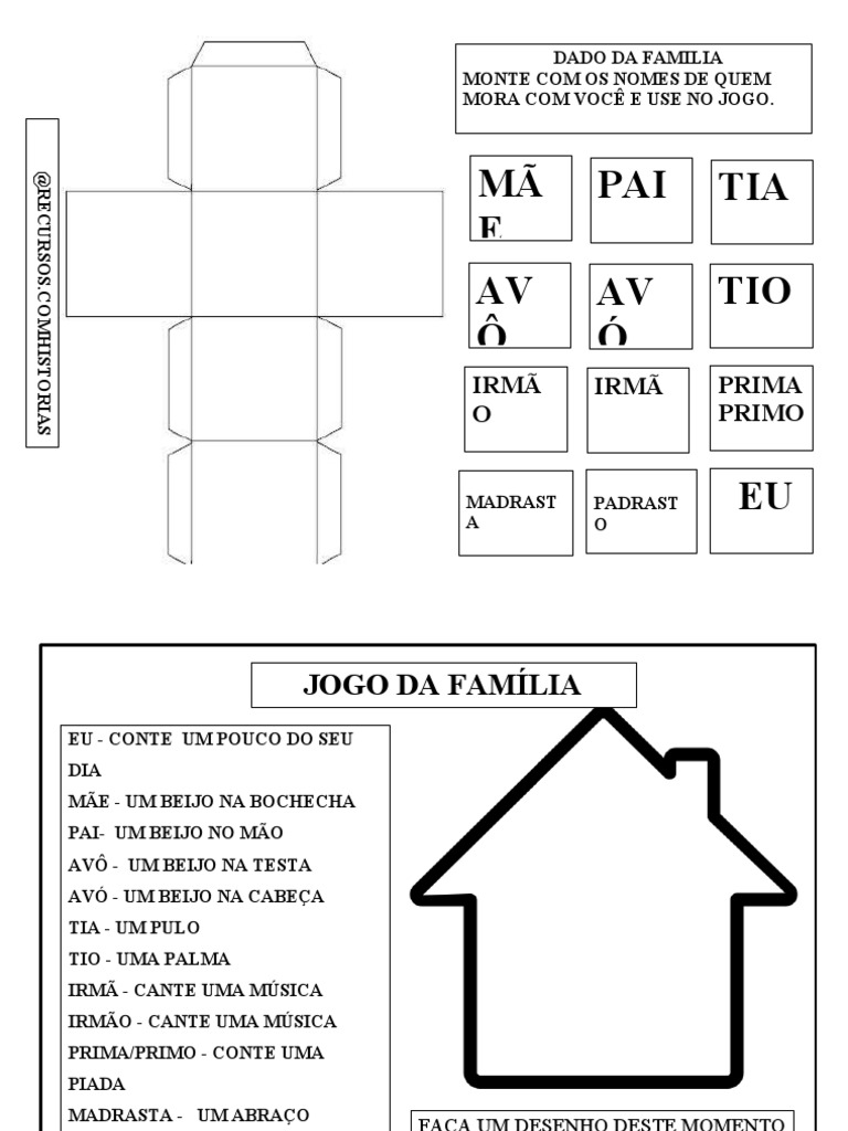Jogo da Família: Nomes e Atividades | PDF