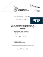 Uso de La Distribución Generalizada de Pareto Multivariada para Modelar Riesgo Operativo