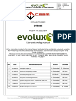 Evolux - Eco Use and Setting Manual