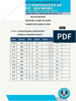 Sábado 29 de Abril