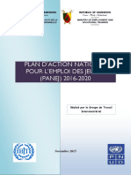 Plan D'Action National Pour L'Emploi Des Jeunes (PANEJ) 2016-2020