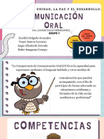 "Año de La Unidad, La Paz Y El Desarrollo.: Comunicación Oral