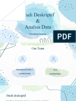 Studi deskriptif & analisa data metodologi penelitian