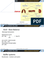 Acid - Base Balance: Prepared by - Hilfrance John E. Oro, RMT