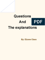 Questions and The Explanations