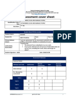 Assessment Cover Sheet: Student Must Fill This Section