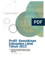 Profil Kemiskinan Kabupaten Lahat Tahun 2022