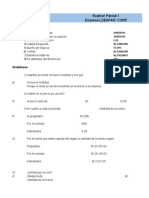 La Empresa: Examen Parcial 1 Empresa LDEAPAR CORP