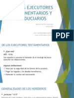 De Los Ejecutores Testamentarios y Fidduciarios