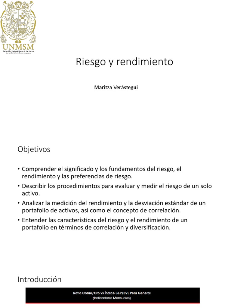 Riesgo y Rendimiento en Inversiones | PDF | Compartir (Finanzas ...