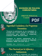 División de Policía Comunitaria: Frente Policial Cajamarca