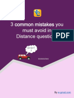3 Common Mistakes You Must Avoid in Distance Questions