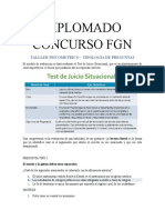 Diplomado Concurso FGN: Talller Psicometrico - Tipologia de Preguntas