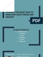 Unit 1:: Choosing The Right Food To Make One'S Body Strong and Healthy