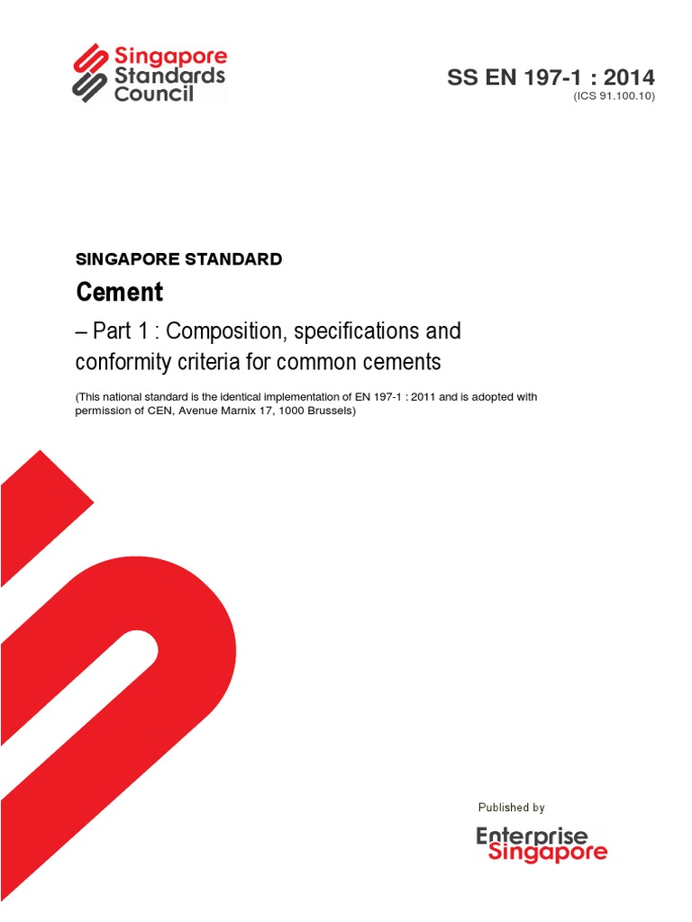 Cement Part 1 Composition, Specifications and Conformity Criteria