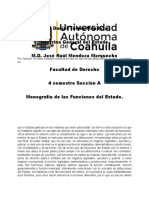 Funciones del Estado y sus características