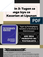 Aralin 4 Prinsipyo NG Yogyakarta - Notes