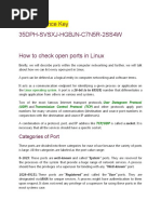 How To Check Open Ports in Linux