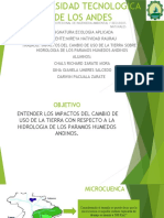 Impactos del cambio de uso de la tierra sobre la hidrología de los páramos húmedos andinos