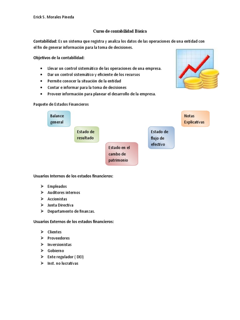 Curso de Contabilidad Básica Erick | PDF | Contabilidad | Bancos