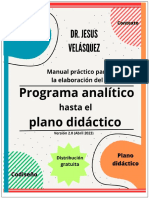 Manual para Elaborar Un PROGRAMA ANAÍTICO EN EDUCACIÓN BÁSICA