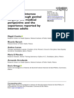 Normalizing Intersex Children Through Genital Surgery: The Medical Perspective and The Experience Reported by Intersex Adults