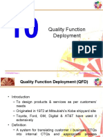 Quality Function Deployment: Six Sigma - Define Phase