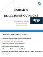 Unidad 3: Reacciones Químicas: Karla Garrido Miranda