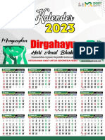 Kalender 2023 Lengkap Hijriah Tema HAB Kemenag 77 Tahun 2023