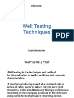 Well Testing Techniques Overview