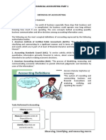 FINANCIAL ACCOUNTING PART 1: DEFINING, HISTORY & USERS