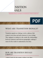 Transition Signals: Transition Signals - University of Technology Sydney (Uts - Edu.Au)