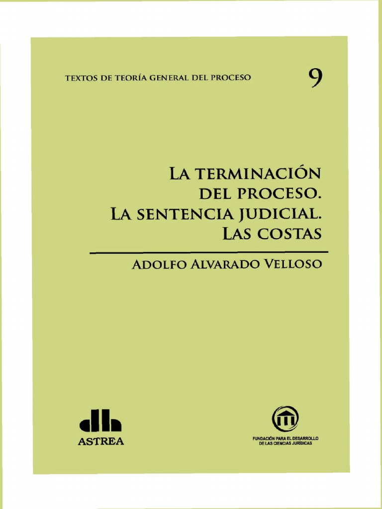 Terminacion: DEL La Sentencia Judicial. LAS | PDF | Ley procesal