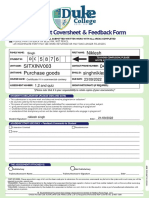 College: Assessment Coversheet & Feedback Form