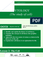 Cytology: (The Study of Cell)