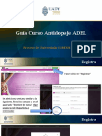 Guía Curso Antidopaje ADEL: Proceso de Universiada CONDDE 2023