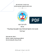 Bài Tập Lớn Đề tài: "Ứng dụng công nghệ trong Outbound logistics của Lazada Việt Nam"