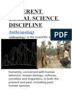Different Social Science Discipline