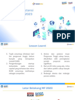 Sosialisasi Substansi Dikti MF2023