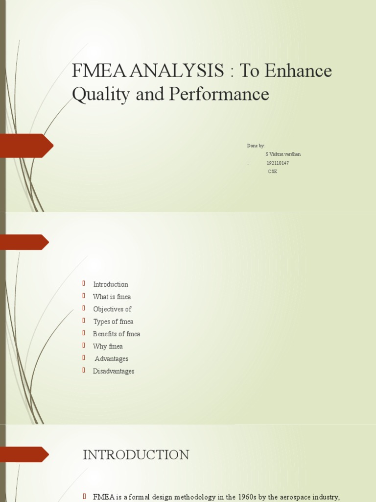 FMEA Analysis: Enhancing Quality & Safety | PDF | Risk | Business Process