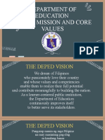 Deped Vision Mission Core Values