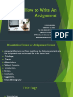 Assingment Format